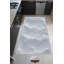 Tapis blanc abstrait en polyester tissé à la machine-631529967