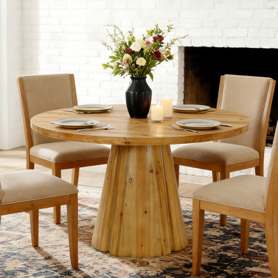 Round Solid Wood Dining Table