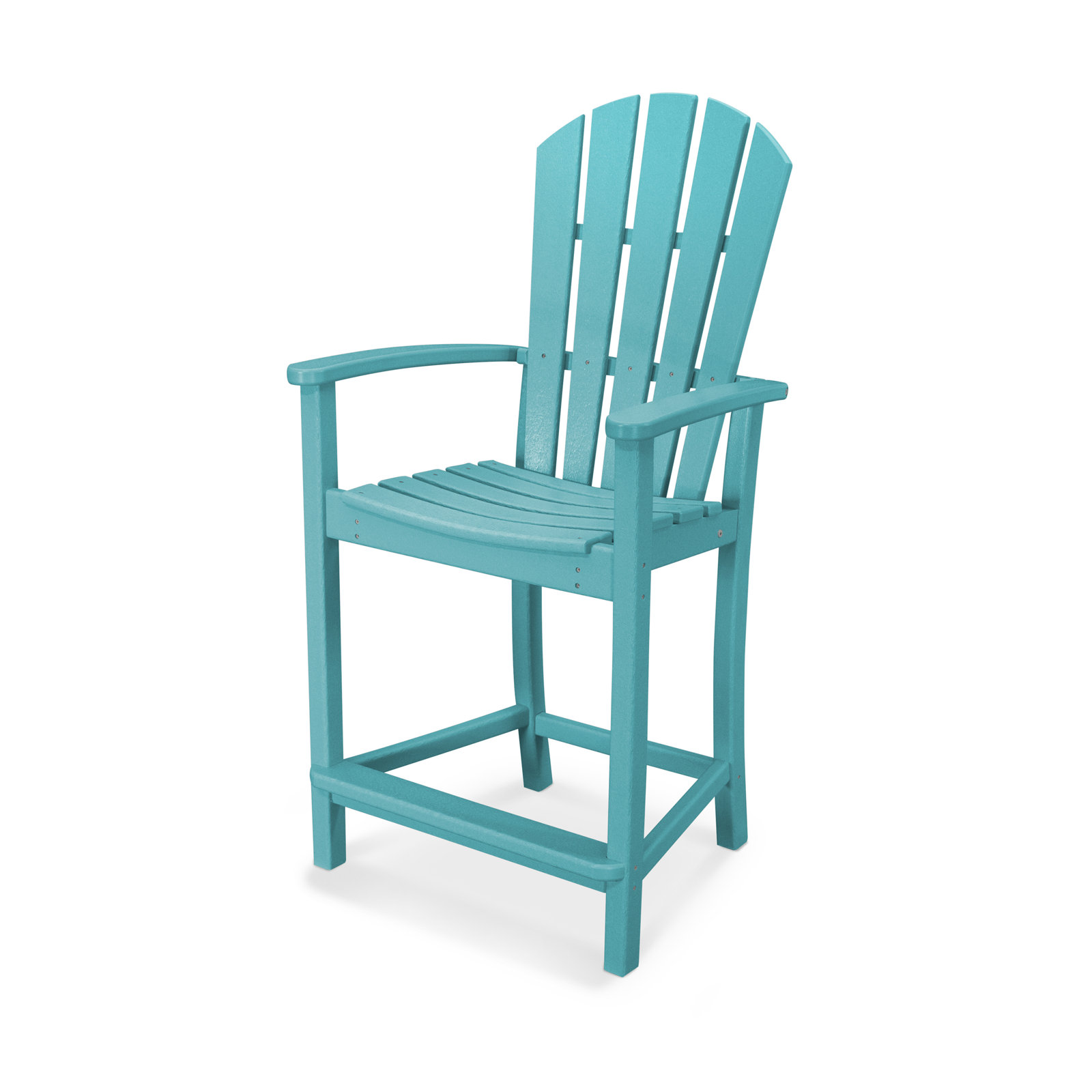 POLYWOOD® Palm Coast Patio Bar Stool, Aruba