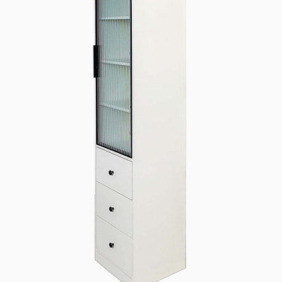 Bookcase With 3 Drawers, Tall Book Case Shelf With 4-Tier, Wood Storage Cabinet For Living Room Bedroom Kitchen Home Office