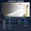 Luminaire encastré à DEL rectangulaire à 4 têtes LUXRITE, pivotant à 360 ° + 15 °, 5CCT, 60W, 4000LM, 60 °, double intensité variable, IC et Wet 4-123101013
