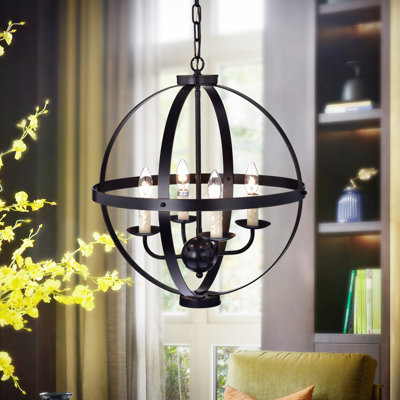 Lustre de globe à 3 lumières unique Moats
