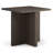 Ensemble de table basse et de table d'appoint 2 pièces Zeny, base géométrique, brun foncé