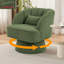 Fauteuil demi-tonneau élégant pivotant en velours côtelé avec fauteuil à rayures-316953582-316953583-316953593