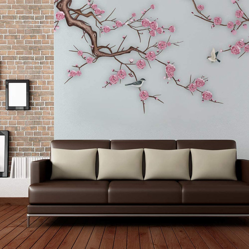 Murale lisse de style chinois, L 100 po x l 144 po