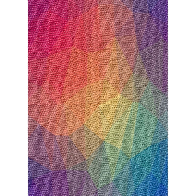 Tapis décoratif orange Rackley, Rectangle 7 pi x 10 pi