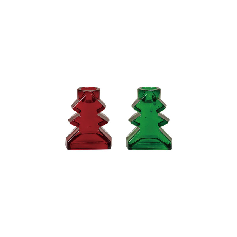 Glass Tree Taper Holder