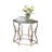 Frostia Glass Top End Table