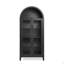 Une armoire de rangement arquée haute avec une lampe, une armoire de rangement en bois-1894251418