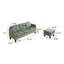 Canapé en L avec cachemire rembourré: design multifonctionnel, apparence de luxe moderne - idéal pour les salons, appartements - assemblage et entretien faciles, vert olive-1205370755