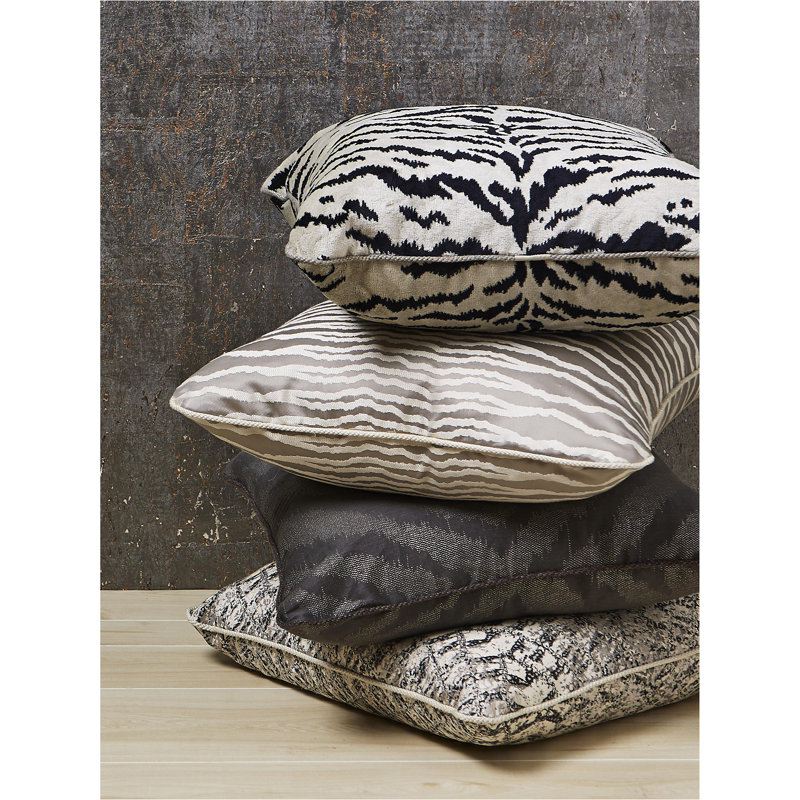 Tigre Fabric, Off White/Black