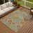 Machine Washable Indoor/Outdoor Chantille ACN2288 Damask Rug-930724319