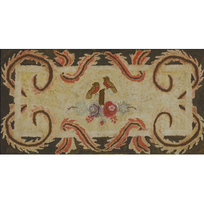 Tapis crocheté américain ivoire