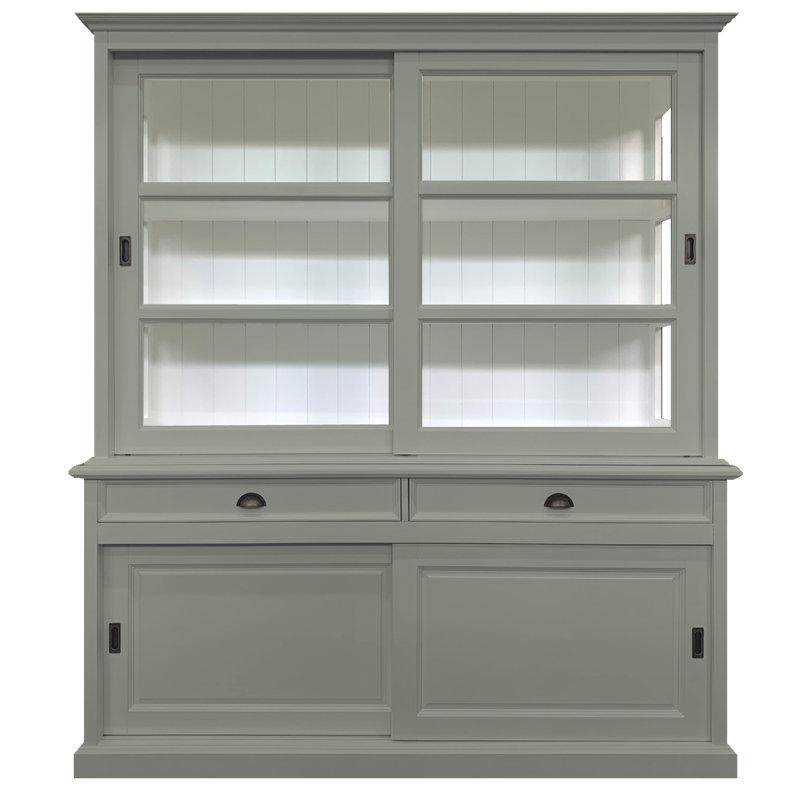 Baya Display Cabinet, Concrete Grey