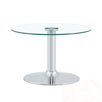 Round glass Xavia with metal base