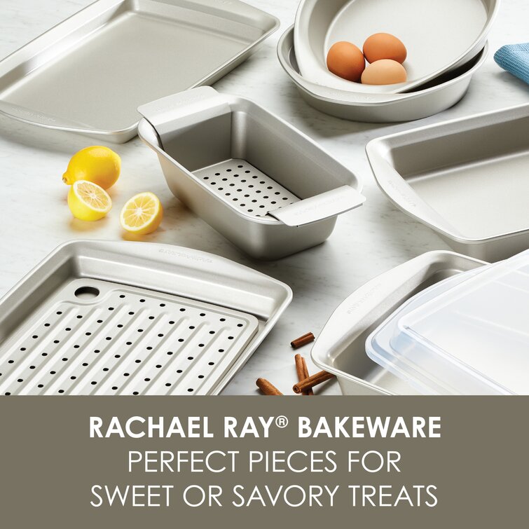 Rachael Ray 2 Piece Nonstick Bakeware Crisper Pan Set