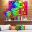 « arc-en-ciel », impression abstraite sur toile tendue-25538325