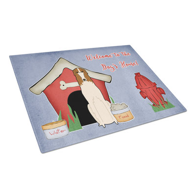Caroline's Treasures Dog House Glass Borzoi Cutting Board