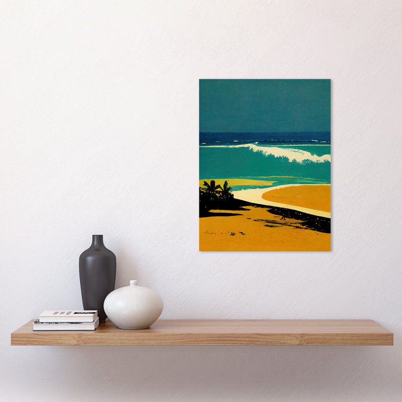 Honopu Beach Coastline Summer Hawaii - Print, Unframed, 40.5cm H x 30.5cm W x 0.2cm D