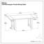 Table de salle à manger de style campagnard moderne en bois de manguier massif l 72 po Whitley-1398599123