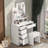 Moriah 55.1'' H Makeup Vanity Set with Stool and Mirror-2000437914
