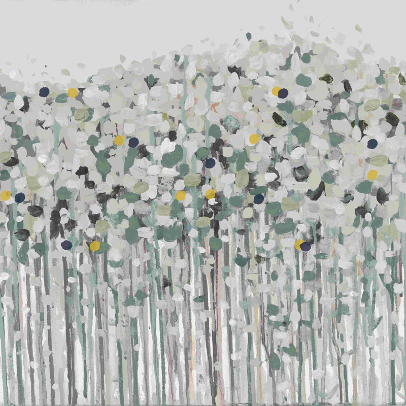 " Abstract Flower Dots ", 12" H x 12" W  