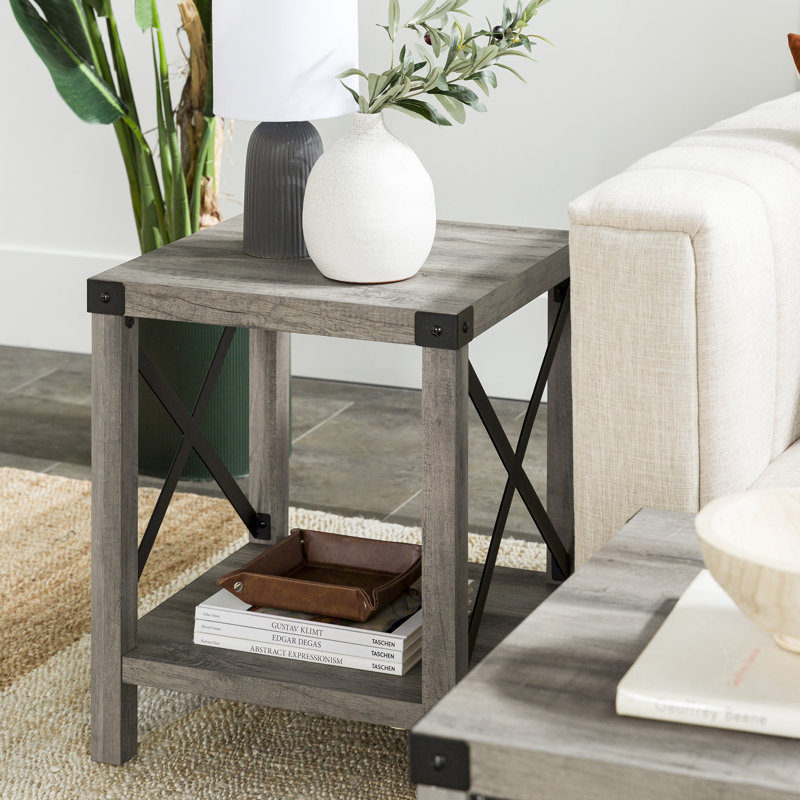 Tobergill End Table, Grey Wash