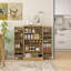 Armoire de rangement pour garde-manger de 41 po, buffet, table de buffet avec 12 tablettes de porte, portes doubles, tablettes à 5 niveaux et tablettes réglables