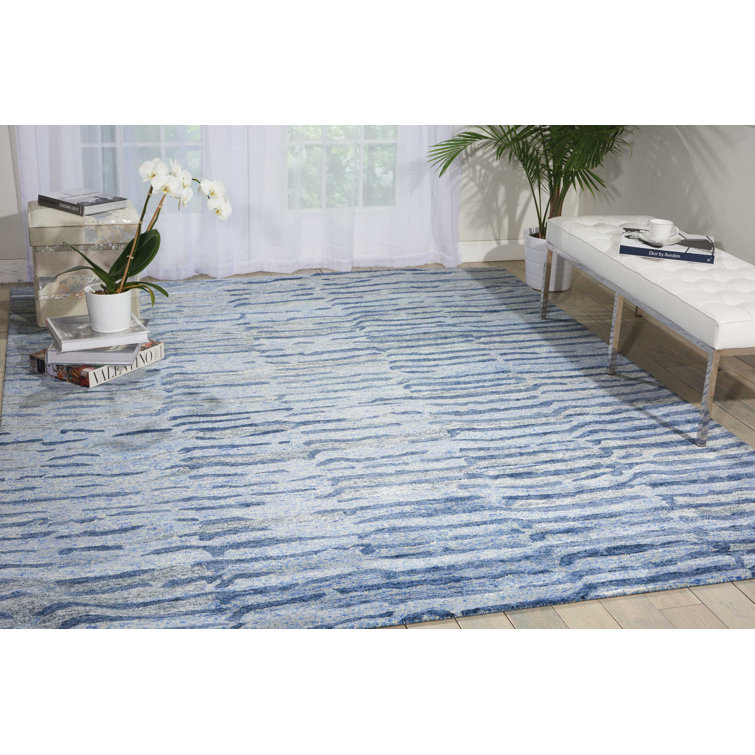 Tapis à motif de lapis touffeté à la main Nyssa