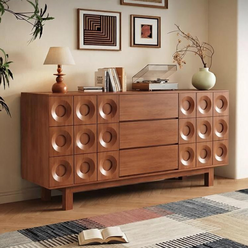 Buffet de rangement multifonctionnel de style médiéval