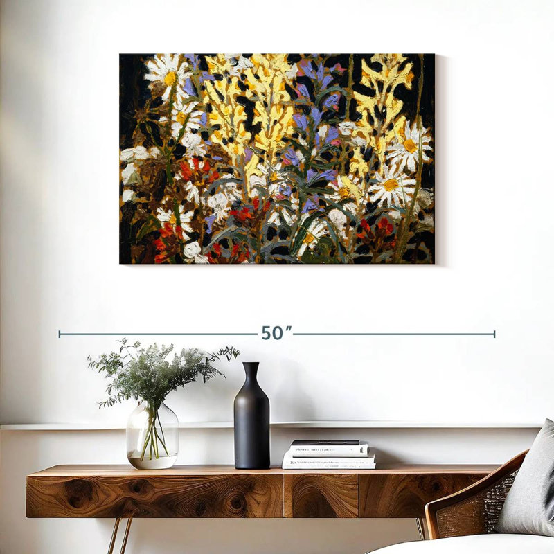 Fleurs sauvages, H 24 po x l 36 po