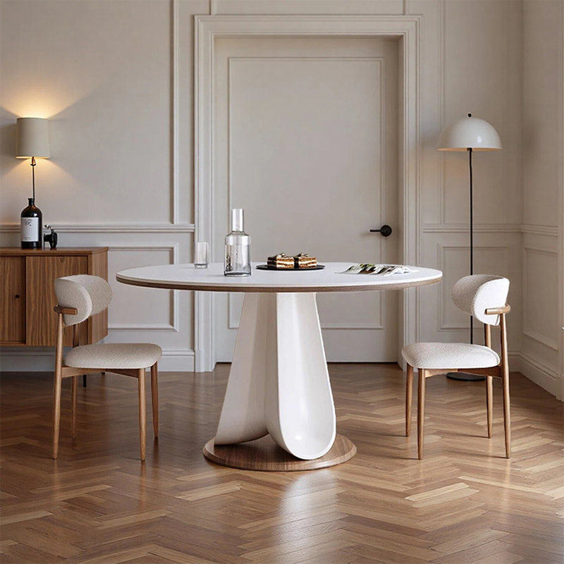 Ensemble de table de salle à manger simple et élégant, 5 pièces: table, 4 chaises, H 30,31 po x l 51,18 po x P 51,18 po