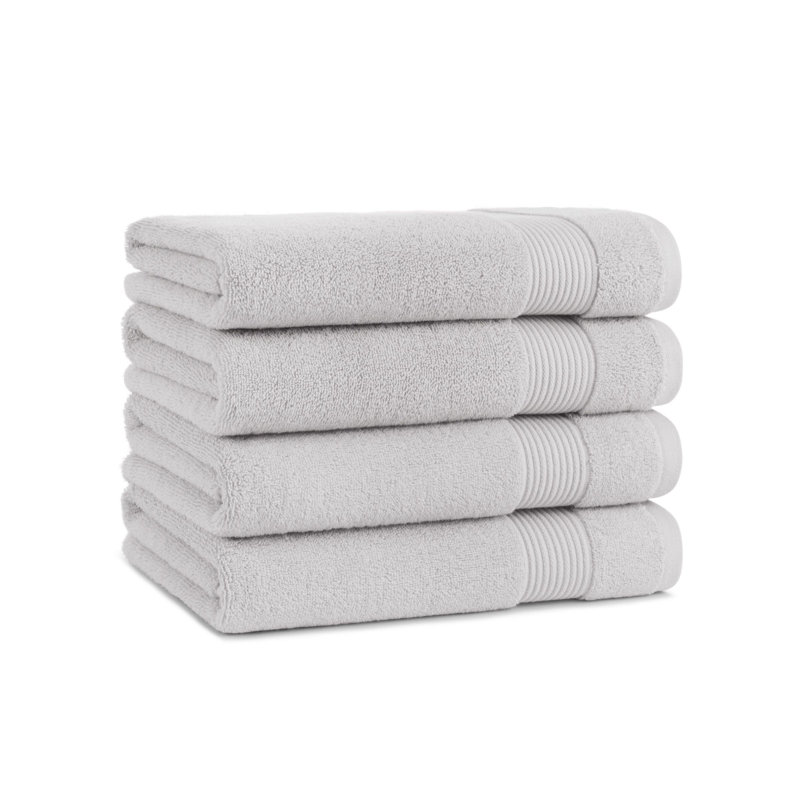 Host & Home Bath Towel 27x54 (4/Pack), Titanium Gray
