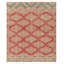 Distressed Homage Hand Knotted Wool Geometric Area Rug-867600515