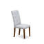 Ensemble de table de salle à manger moderne 5 pièces comprenant une table de salle à manger ronde avec piédestal et 4 chaises Parson, noyer antique-106914419-123096000-125407963