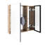 Armoire à pharmacie murale de 75,3 cm (29,63 po) avec porte-miroir et tablettes ajustables
