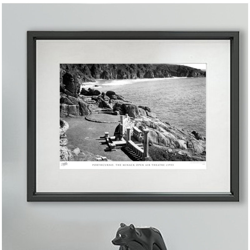 Porthcurno, The Minack Open Air Theatre C1955 - Single Picture Frame Print, 28cm H x 36cm W x 2.3cm D