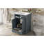 Meuble-lavabo bleu 24 po avec lavabo intégré en céramique, 2 portes et tiroir coulissant pour les petites et moyennes salles de bain-1837596244