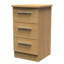 Borgeson 3 Drawer Bedside Cabinet (Ready Assembled)-244702125