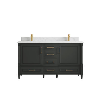 Ensemble de meuble-lavabo double 60 po Aberdeen