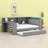 Modern Upholstered Headboard Bed Featuring Built-In Desk And LED Lighting-1722135801
