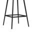 Henrine Upholstered Counter Stool with Metal Frame-1118811360