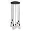 Phinney 7 - Light Black Cluster Pendant