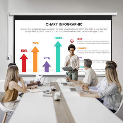 VEVOR Electric Projector Screen Projector Screen