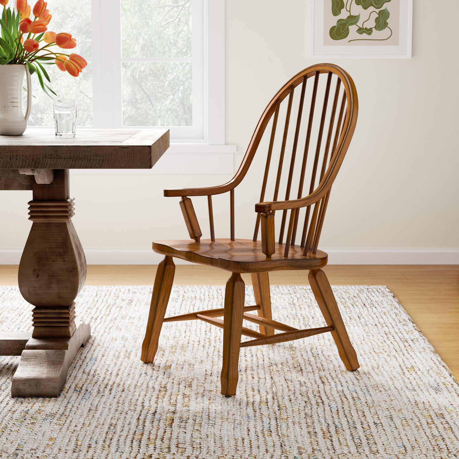 Makira Armchair, Rustic Oak