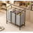 Multi-Compartment Laundry Sorting Cart — Smooth-Rolling Metal Frame With Three Removable Fabric Baskets — Your Ideal Home Sorting Assistant