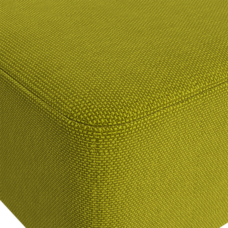 Arturo 57cm Wide Rectangle Solid Colour Footstool Ottoman, Green