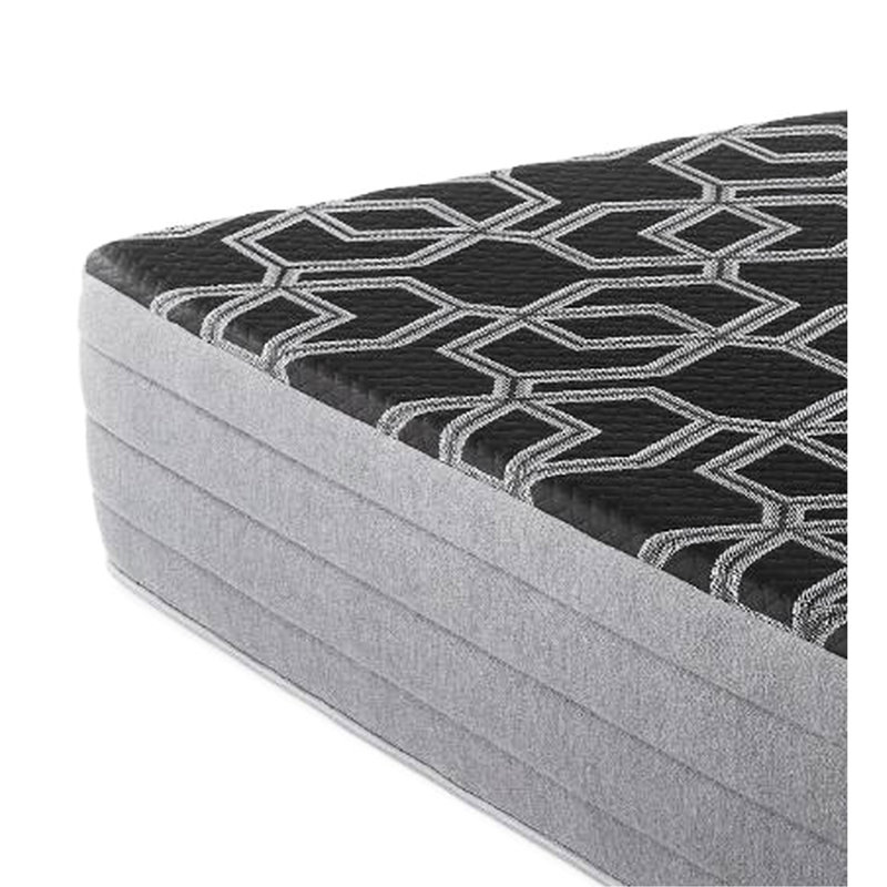 King Mattress 10" - Firm Smooth Foam, Cooler Sleeping With Ice Cover, Silver & Graphite Foam For Durability, Hd Core Surface, Support, Cool Sleep Enabled Relief,