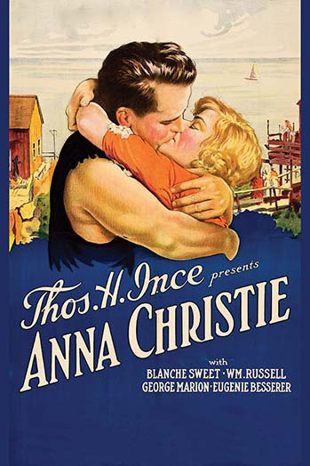 Anna christie-impression publicitaire, H 36 po x l 24 po x P 1,5 po