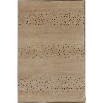 Tapis doré de haute qualité noué à la main